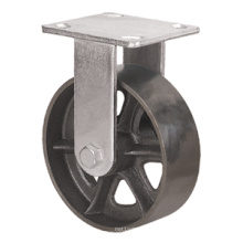 Heavy Duty Caster Series - 8in. Rigid Cast Iron Wheel